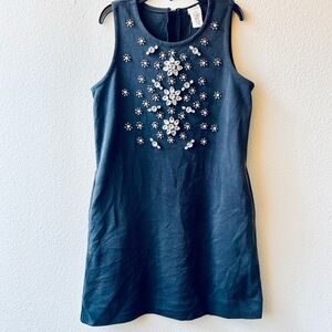 Crewcuts Dress with Floral Embellishments